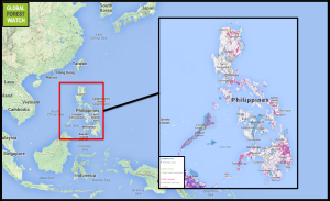 The Philippines in geographic context.